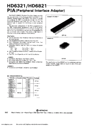 Datasheet HD6321 производства Hitachi