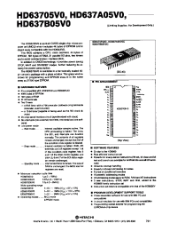 Datasheet HD63705V0 производства Hitachi
