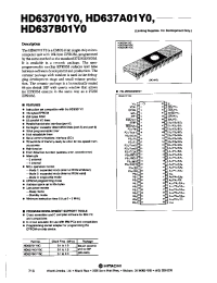 Datasheet HD637A01Y0 производства Hitachi