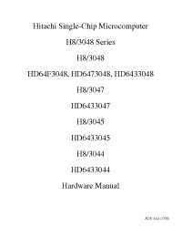 Datasheet HD6433047 manufacturer Hitachi