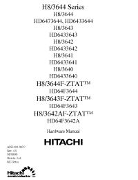 Datasheet HD6433640P производства Hitachi
