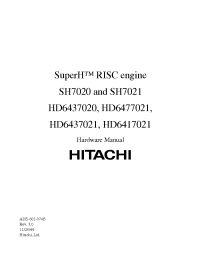 Datasheet HD6437021VXI производства Hitachi