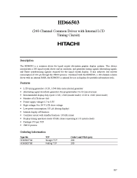Datasheet HD66503 производства Hitachi