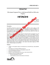 Datasheet HD66765 производства Hitachi