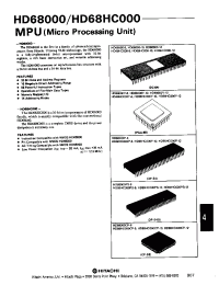 Datasheet HD68HC000Y-10 производства Hitachi