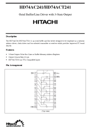 Datasheet HD74ACT241 производства Hitachi