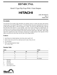 Datasheet HD74BC374A производства Hitachi