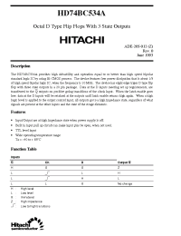 Datasheet HD74BC534A производства Hitachi
