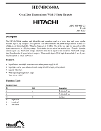 Datasheet HD74BC640A производства Hitachi