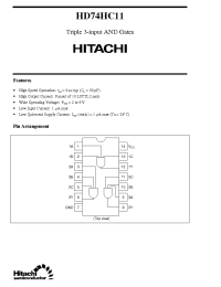 Datasheet HD74HC11 производства Hitachi