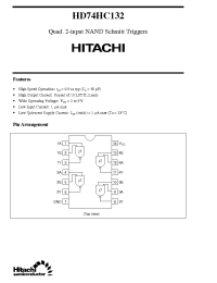 Datasheet HD74HC132 производства Hitachi