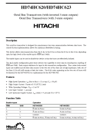 Datasheet HD74HC623 производства Hitachi