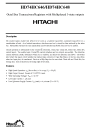 Datasheet HD74HC648 производства Hitachi