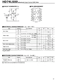 Datasheet HD74LS00P производства Hitachi