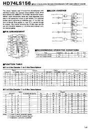 Datasheet HD74LS156P производства Hitachi