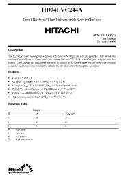 Datasheet HD74LVC244 производства Hitachi