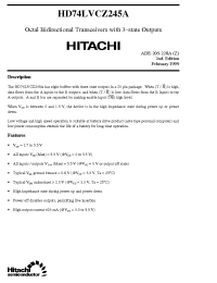 Datasheet HD74LVCZ245A производства Hitachi