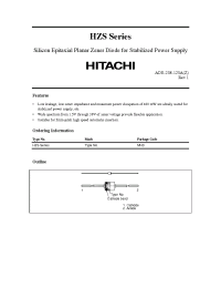 Datasheet HZS производства Hitachi