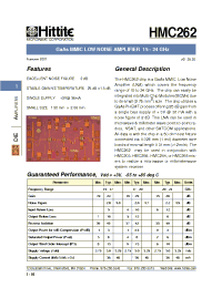 Datasheet HMC262 производства Hittite