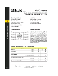 Datasheet HMC346G8 производства Hittite