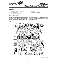 Datasheet HT113AA производства Holtek