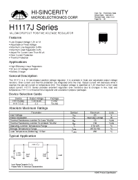Datasheet H1117-3.3J manufacturer Hi-Sincerity