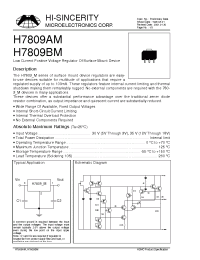 Datasheet H7809AM manufacturer Hi-Sincerity