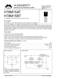 Datasheet H78M15AT manufacturer Hi-Sincerity
