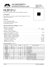 Datasheet HLB121J производства Hi-Sincerity