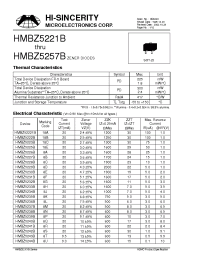Datasheet HMBZ5226B manufacturer Hi-Sincerity