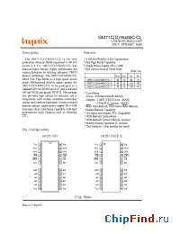Datasheet GM71CS16400CT/CLT-5 производства Hynix