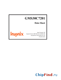 Datasheet GMS30C7201 производства Hynix