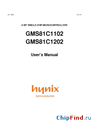 Datasheet GMS81C1202 производства Hynix