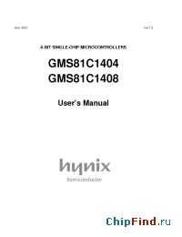Datasheet GMS81C1404D производства Hynix