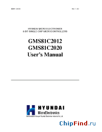 Datasheet GMS81C2020K производства Hynix
