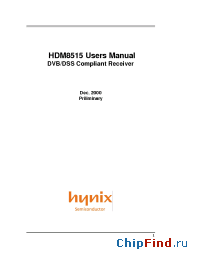 Datasheet HDM8515P производства Hynix