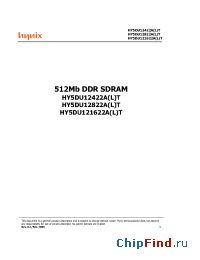 Datasheet HY5DU121622AT производства Hynix