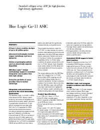 Datasheet BLUELOGICCU-11ASIC производства IBM