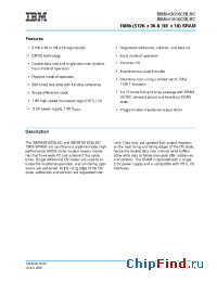 Datasheet IBM041816CBLBC manufacturer IBM