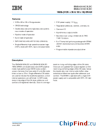 Datasheet IBM041816CXLBC-20 manufacturer IBM