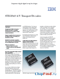 Datasheet STB130 производства IBM