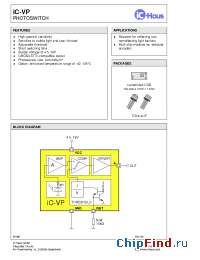 Datasheet iC-VP-TO18-4F производства IC Haus