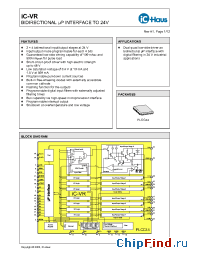 Datasheet iC-VR-PLCC44 производства IC Haus