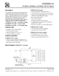 Datasheet 552AR-01LF производства ICST