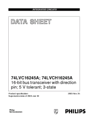 Datasheet 74LVC16245ADGG производства ICST