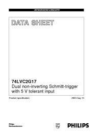 Datasheet 74LVC2G17 производства ICST
