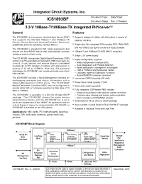 Datasheet ICS1893BFI производства ICST
