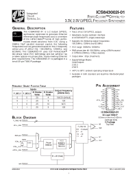 Datasheet ICS43002AI01 производства ICST