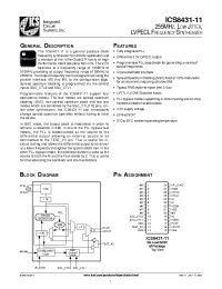 Datasheet ICS8431CM-11T производства ICST