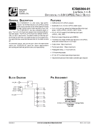 Datasheet ICS85304AG-01 производства ICST